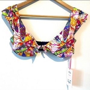 Mola Mola Beachwear | Aloha cap sleeve bikini top